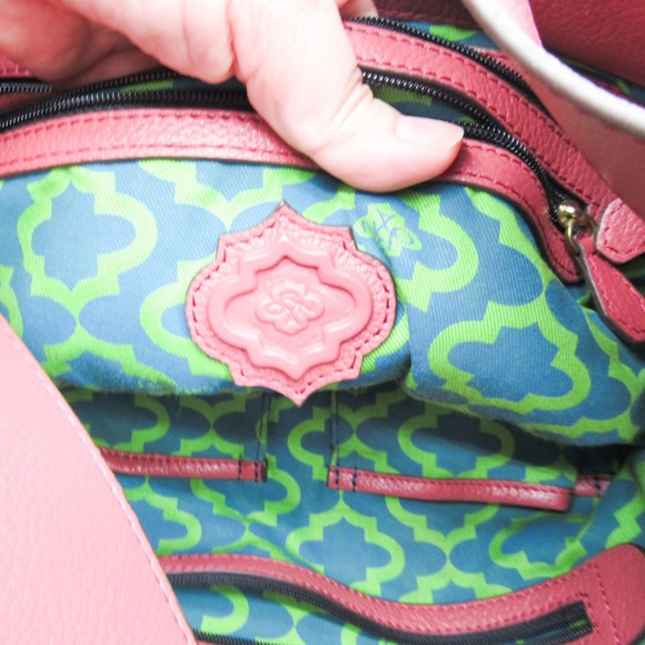 Oryany Leather Hobo Shoulder Bag Tassel Pink Convertible Crossbody Large - Picture 5 of 12